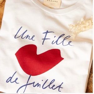 Sézane T-shirt Hotel Magique - July sz XS